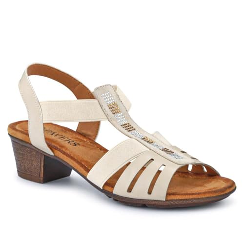 Ladies' Smart Sandals - Beige Size 7