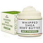 AKWAABA New Whipped Shea Body Butter (Gold Pineapple) - Moisturizes, Glows & Softens Skin | Natural Raw Shea Butter | For Dry Skin | 12 oz / 340 g