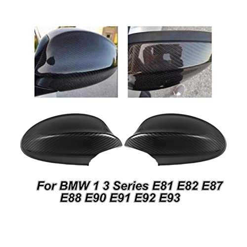 TAOZHI Capa de espelho retrovisor retrovisor lateral capa adequada para B-M-W Série 1 3 E81 E82 E87