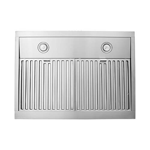VESTA Chicago 750CFM Powerful 30'' Under Range Hood With Seamless Stainless Steel Body