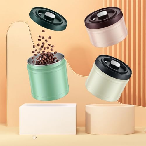 Contenedor Hermético para Café Acero Inoxidable Beige miniatura 7