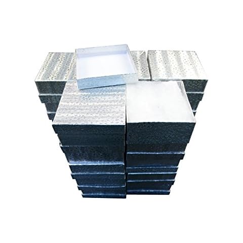 Regal Pak 25-Piece Silver Cotton Filled Box 3 3/4" x 3 3/4" x 2"H Cover