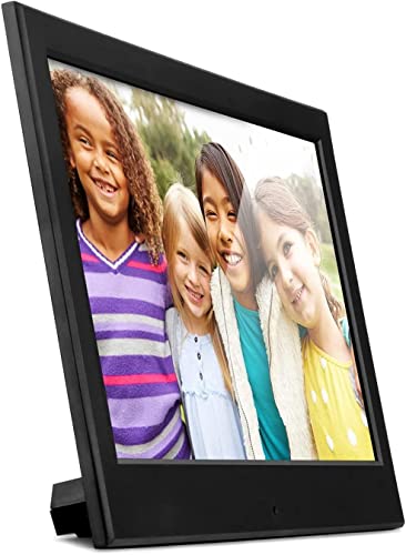 Aluratek 10.1" Ultra Slim Digital Photo Frame with 4GB Built-in Memory, Easy Setup, Non-WiFi, Black, ASDMPF09F