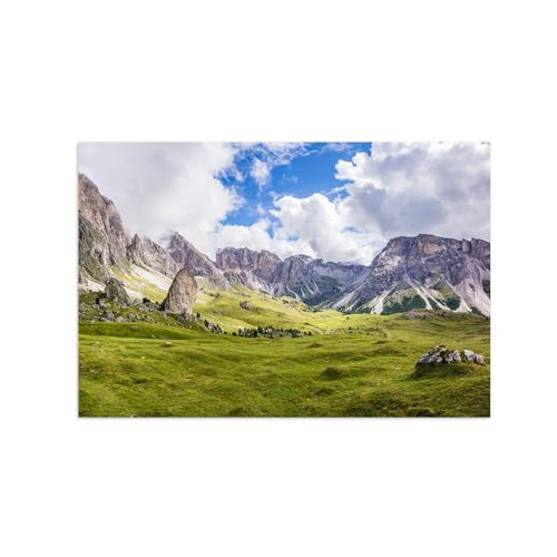 Impression sur toile paysage montagne déco murale moderne nature 40x60