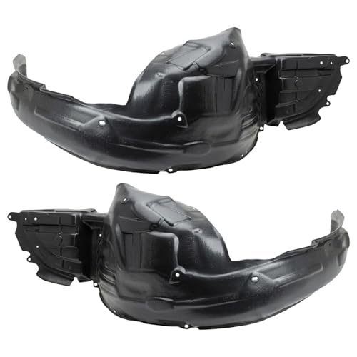 Image of TRQ Front Inner Fender Liner Set Compatible with 2010-2014 Subaru Legacy SU1248121 SU1248141 SU1249121 SU1249141