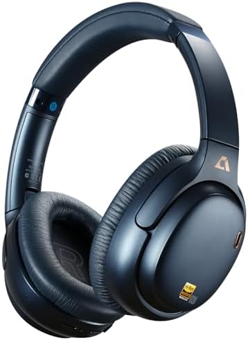 1Mii AI E700 Wireless Bluetooth Over Ear Headphones with Active N...