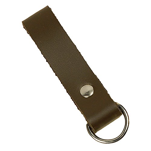 By The Sword BTS Leather Belt Keeper with D-Ring, Belt Loop Key Holder 48-10050