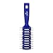 JOHNNY B. Professional Vented Hair Brush for Blow Drying & Detangling, Ball-Tipped Small Bristles, Grooved Handle (Blue)