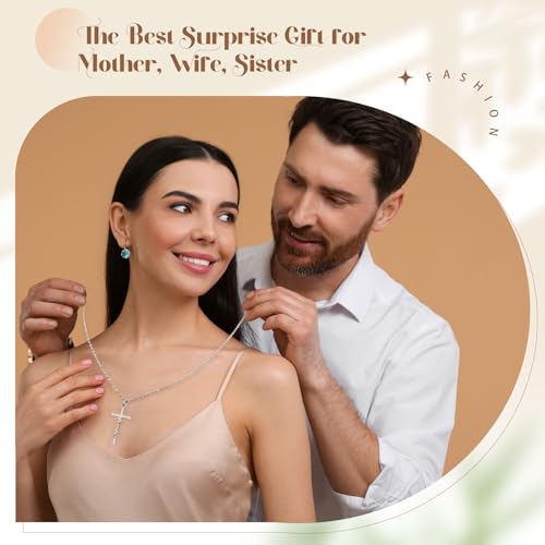 Tondiamo Faith Cross Necklace for Women Mother's Day Gifts Birthday Gifts Christian Jewelry Faith Gift for Women Mom Wife - Image 6