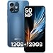 Produktbild Ulefone Note 16 Pro Handy 12GB+128GB/256GB SD, 50MP Kamera Octa Core, Android 13 Smartphone Ohne Vertrag 6,52" Display 4400mAh, 4G Dual SIM Smartphone Face ID/GPS/2 Jahre Garantie-Blau