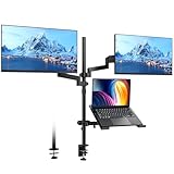 pc bureau prix maroc SUPPORT DE MONITEUR PLEIN MOUVEMENT - Le pôle extra-long de 887 mm permet de régler la hauteur et de libérer de l'espace entre l'ordinateur portable et l'écran. Les 2 bras à ressort permettent une inclinaison de +35°/-35°, une rotation de +90°/-90° et un pivotement de 360°. La hauteur maximale est de 1120 mm et l'extension maximale du bras pour 2 moniteurs est de 533 mm.