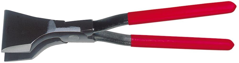 BESSEY Erdi Eck-Falzzange D335, gerade, aufgelegte Ausführung, Maulbreite 60 mm Gesamtlänge 280 mm, PVC-beschichtete Griffe, Gewicht 0,74 Kg