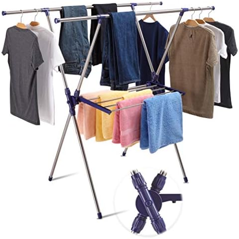 Smart Some Clothes Drying Rack - Foldable Drying Racks for Laundry, Heavy Duty Stainless Steel for Indoor and Outdoor Use (Easy Assembly Video) Cover