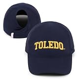 Ponyflo NCAA University of Toledo Rockets Ponytail Cap, Navy (V8)