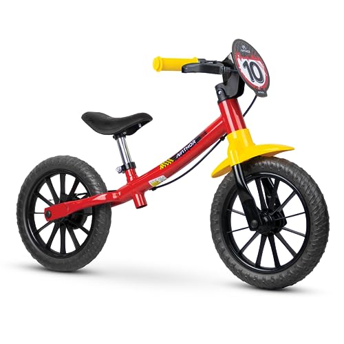 Bicicleta Balance Bike Fast Aro 12, Nathor, Multicor