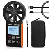 BTMETER Anemometer CFM Wind Meter, Air Flow Gauge Measure Wind Speed 0.3~30m/s, Monitor Airflow Volume...