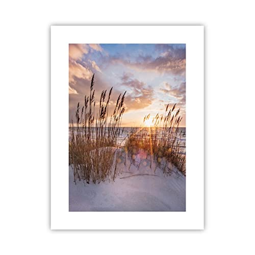 ARTTOR Affiche Decoration Murale Ouest sur la plage Moderne Poster sans Cadre 30x40cm Deco Affiches Murales Tableau Decoration Salon Chambre Cuisine Wall Art...