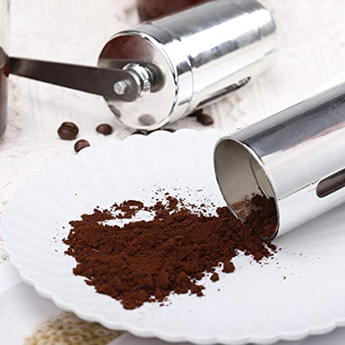 Koffie Grinder Handmatige Koffie Molen Mini Hand Koffie Molen Draagbare Thuis Keuken Reizen Hand Koffie Bonen Grinder/Zilver - Image 4