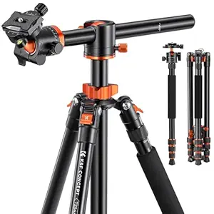 K 26F Concept K&f Concept Camera Tripod 72 Inch Portable Magnesium Aluminium Monopod 4 Section Professional Tripods With 360 Degree Ball Head Quick Release Plate for Canon Nikon Sony DSLR Cameras DV Black tripod