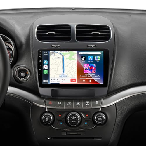 ACAVICA Autoradio 9 Pouces pour Fiat Freemont et Dodge Journey 2011-2019