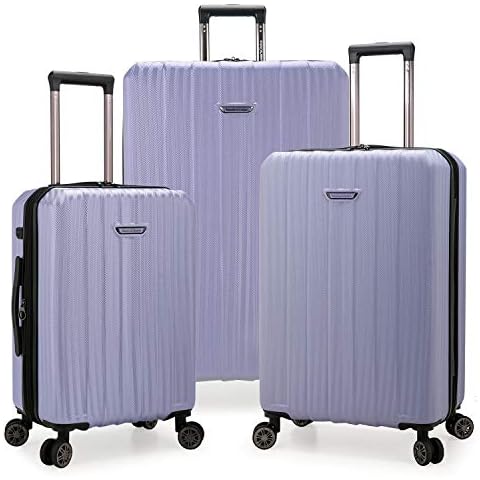 Traveler's Choice Dana Point Hardside Expandable Luggage Set, Light Lavender, 3-Piece Cover