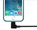 2 Pack 90 Degree Charger Data Sync USB Charging Cable for iPhone 3.3ft (1 Black + 1 White)