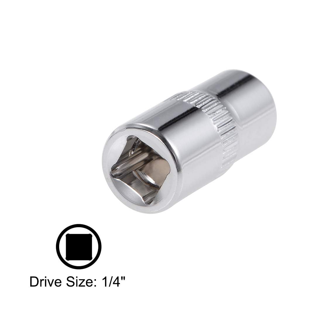 TA-VIGOR 2Pcs 1/4-Inch Drive by 7mm Deep and Shallow Socket, Cr-V Drive Socket, 6-Point, Metric for Auto Repairing and Household - Image 3