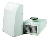 SKS24 Außenwandventilator 100mm mit Stahlgehäuse, Wasserresistent durch Polymerschicht, 14 x 26 x...