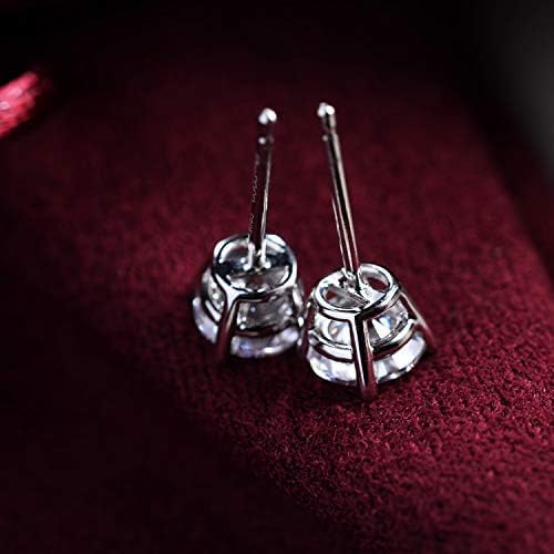 925 Sterling Silver Earrings, Cubic Zirconia Stud Earrings, Diamond Stud Earrings for Women - Image 6
