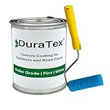 DuraTex® Coating Roller Grade Kit for Speaker Cabinets & Road Cases, Water-Based, Texture Coating for Metal and Wood. Durable, Water-Based Finish, and Scuff-Resistant (White, Pint)