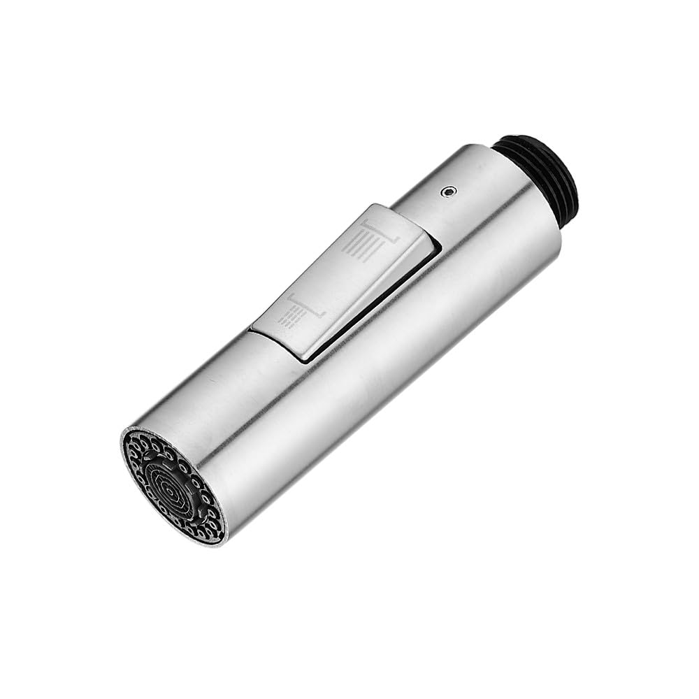 Haiba 2 Function Kitchen Tap Spray Head Replacement Part, Pull Out Settings Shower Head for Kitchen Bathroom Mixer Faucet, Universal G1/2inch, Brushed Nickel