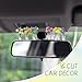 Ripeng Set of 8 Car Dashboard Decorations Flowers Cute Car Accessories for Women Mini Flowers Bouquet Vehicle Interior Decor with Double Sided Tape for Rear View Mirror Dashboard