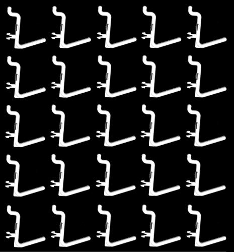 Plastic L Style Peg Board Hook Kit Garage Tool Craft Jewelry Storage Pegboard Organizer (100, White) Plastic L Style Peg Board Hook Kit Garage Tool Craft Jewelry Storage Pegboard Organizer (100, White)