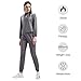 HOTSUIT Sauna Suit Women Durable Gym Workout Sauna Jacket Pants Sweat Suits, Grey, XXL