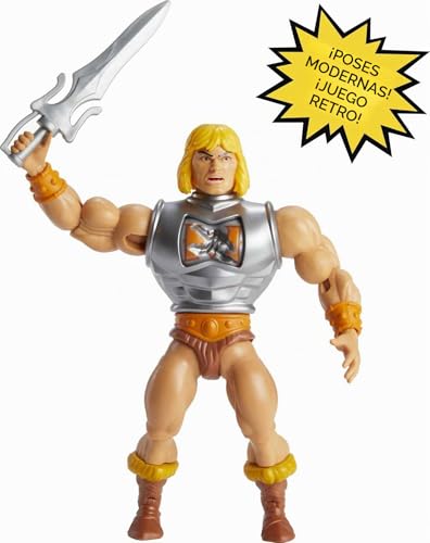 Figura He-Man deluxe articulada de Masters del Universo Orígenes de colección 2