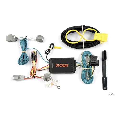 Curt Manufacturing CURT 56064 Vehicle-Side Custom 4-Pin Trailer Wiring Harness, Fits Select Lincoln MKS, Ford Fiesta Hatchback
