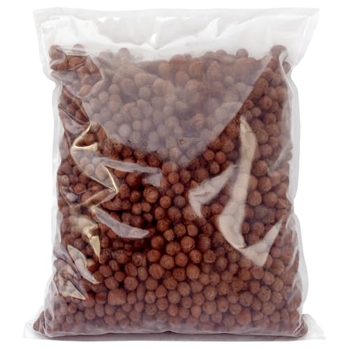 Premium Clay Pebbles For Plants: Multipurpose Growing Medium for Gardens, Hydroponics, Pots Drainage, Orchids, Terrariums, Expanded Clay Pebbles (5L)