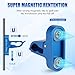Kingson Magnetic Golf Holder Clip for Golf Cart Aluminum Alloy Stand Clip Hold 30-60 Rings Golf Gifts for Golfers (Bleu)