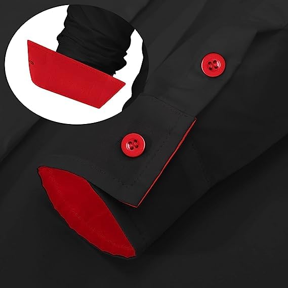 Image of Men's Regular Cotton Casual Slim Fit Shirt with Classic Collar, Long Sleeve, Solid Pattern, Breathable Fabric, and Unique Design for a Timelessly Modern