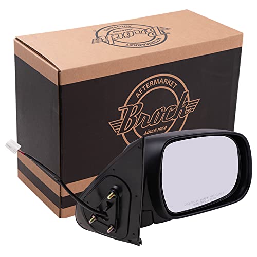 Brock Replacement Passengers Power Side View Mirror Textured Compatible with 05-11 Tacoma Pickup Truck 87910-04170