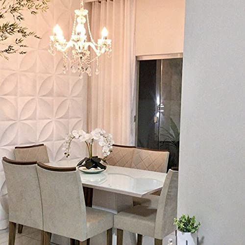 Arranjo de Flores Artificiais | Orquídeas Brancas Artificial no Vaso Terrário Prateado