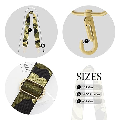 Image of TANOSII Wide Purse Strap Adjustable Replacement Shoulder Crossbody Strap Handbag Strap