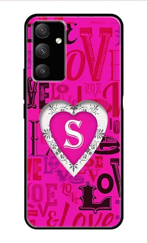 Image of Metal TPU Printed Back Cover for Samsung Galaxy M14 5G (Alphabet S -J1) 360 Degree Protection | Camera Protection -25092024(AR)