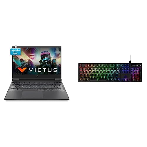 Image of HP Victus Gaming Laptop 11th Gen Intel Core i5-11400H16.1 inch(40.9 cm) FHD IPS Gaming Laptop & HyperX Alloy Origins Mechanical USB Gaming Keyboard Black