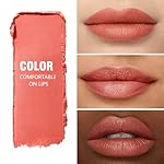 Coral Pink Matte Lipstick Crayon for Women, 24 Hour Lipstick Lip Liner Pencil Long Lasting Waterproof Smudge Proof, Vegan & Cruelty-Free, Neutral lip liner marker Easy Application Full Coverage B02# - Image 2