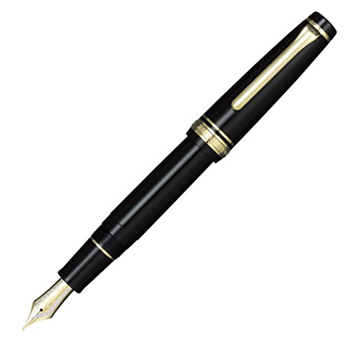 Sailor Pro Gear stylo plume or 21 carats attributs dorés écriture fine