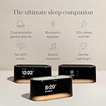 Loftie Alarm Clock with Sound Machine –Smart Alarm Clock w/Light, White Noise, Bluetooth Speaker, Night Light Sound Machine,100+ Sounds, Blackout Mode, No WiFi Mode, Optional Subscription-Midnight - Image 3