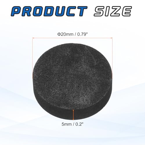 QUARKZMAN Runde Graphitblock Scheibe Barren Hochreiner Graphitelektroden Platte Blatt 20x5mm Für Schmelzen Gießen Elektrolyse Packung Mit 2 Stück