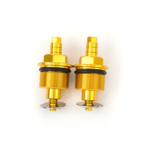 FXCNC 31mm Motorcycle Preload Adjusters Fork Bolts Aluminum Shock Absorber & Screws Compatible with hornet 250 MC31