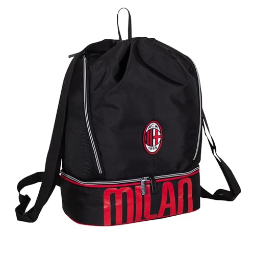 Seven Borsa AC MILAN glorious history da palestra, Fondo rigido porta scarpe, Portaborraccia, Bambino, Ragazzo, Calcio, Prodotto ufficiale, Idea regalo